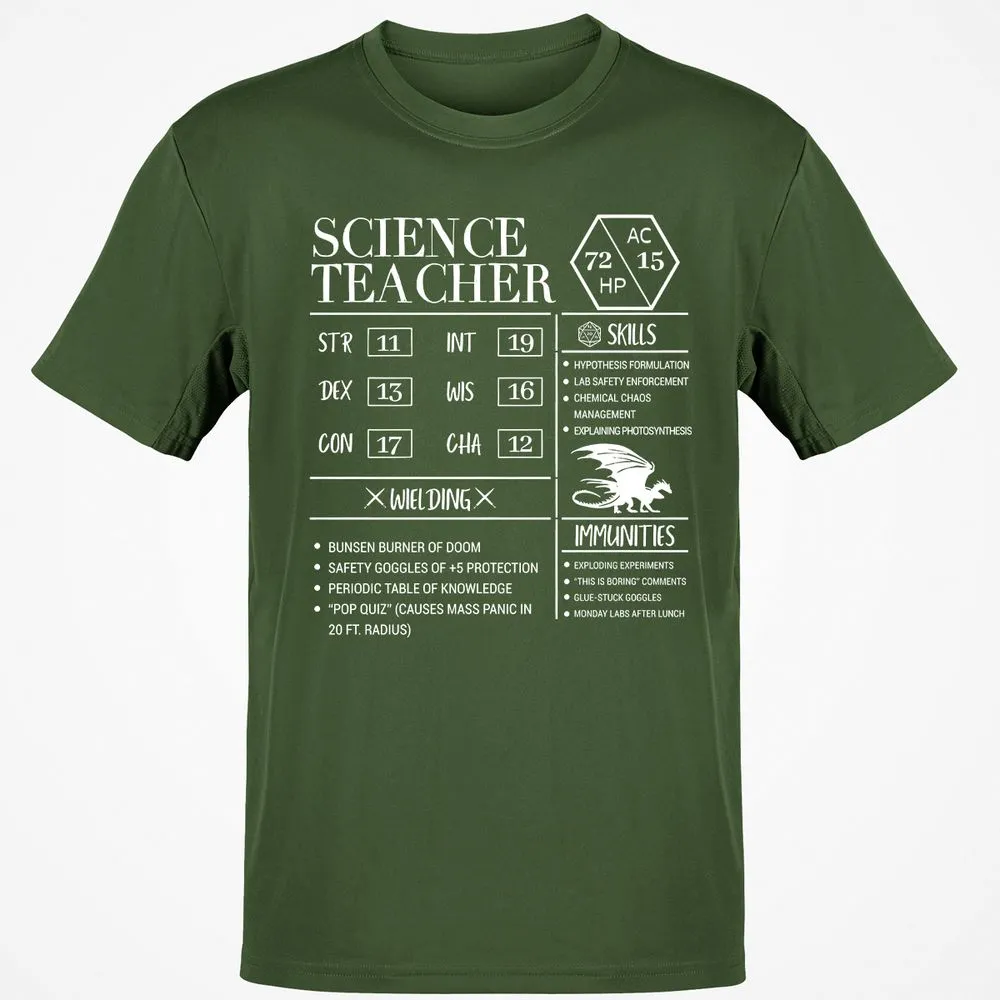 Science Teacher New Classic Unisex T-Shirt - Military Green - 6