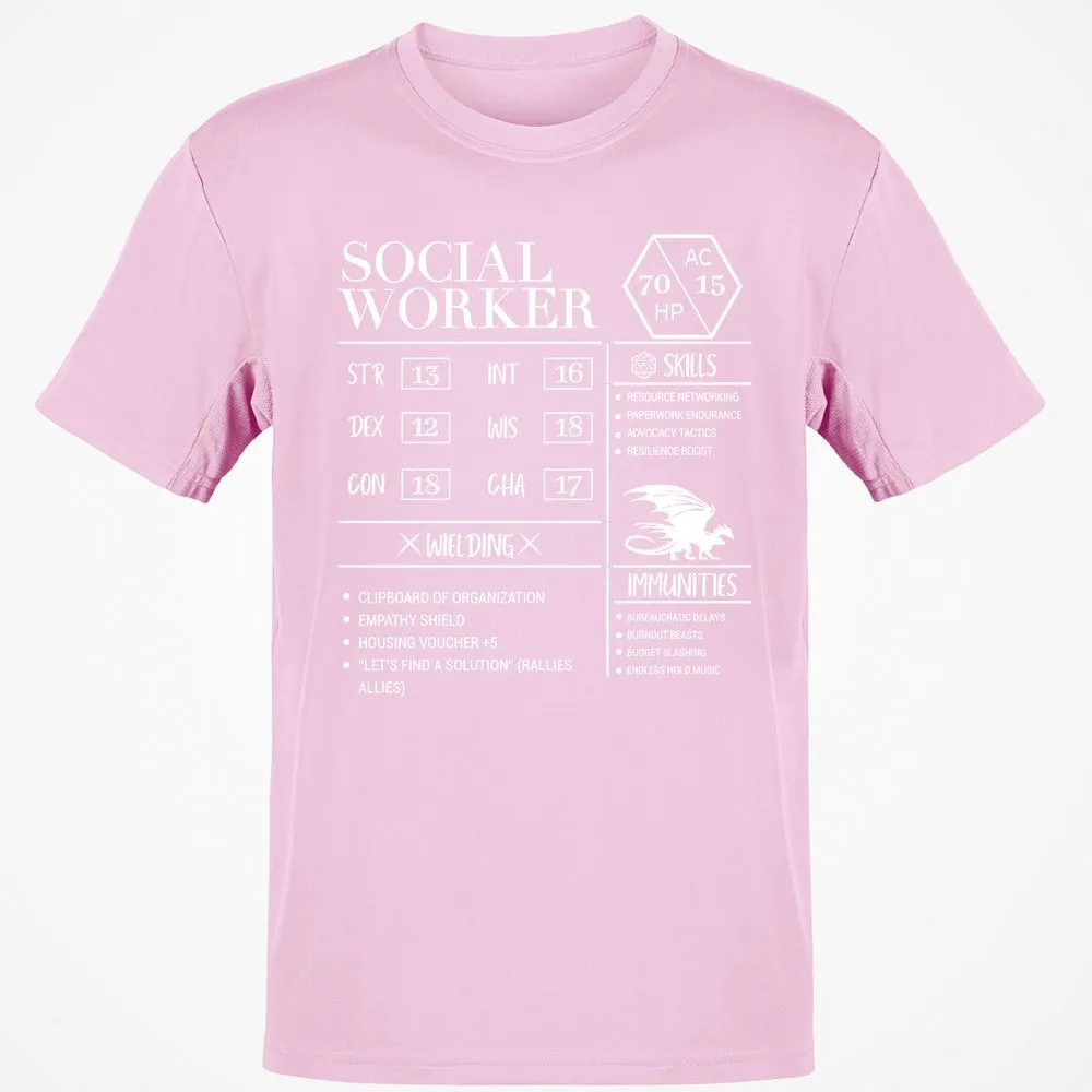 Social Worker New Classic Unisex T-Shirt - Light Pink - 5