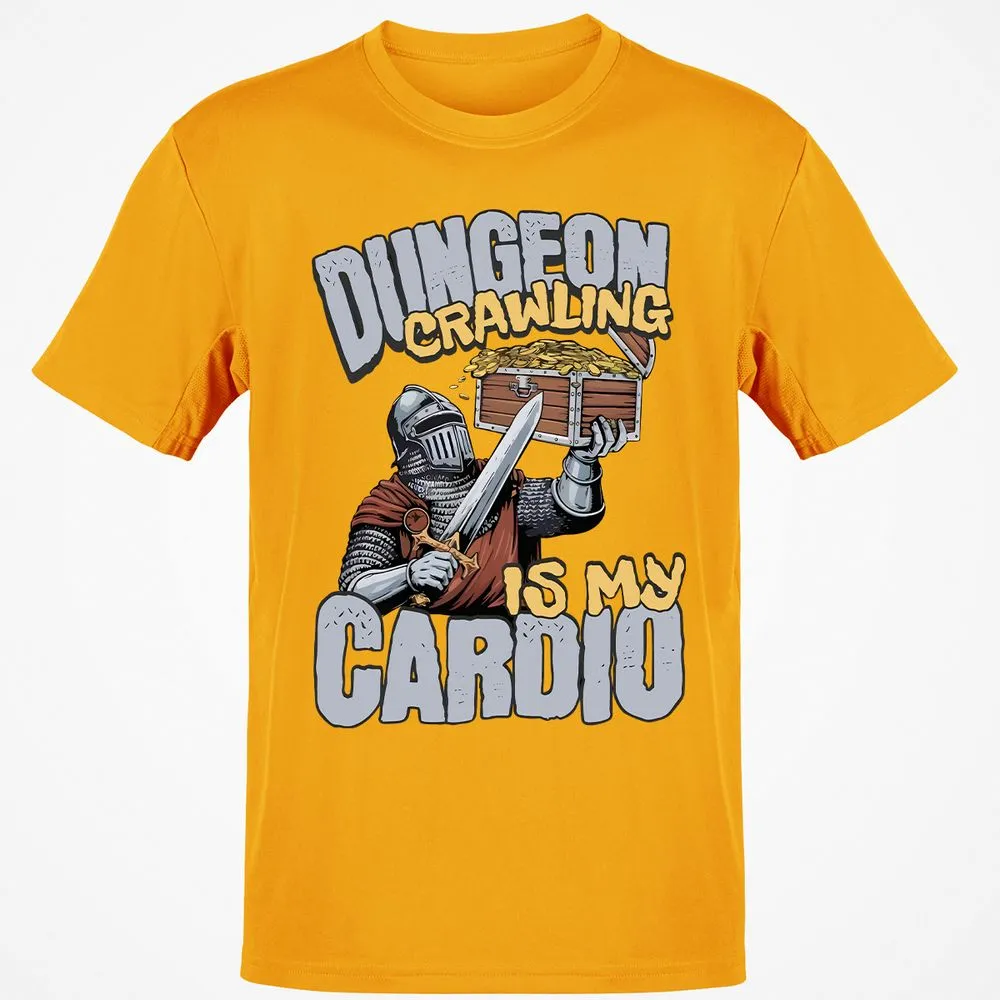 Dungeon Crawling Is My Cardio Classic Unisex T-Shirt - Gold - 4