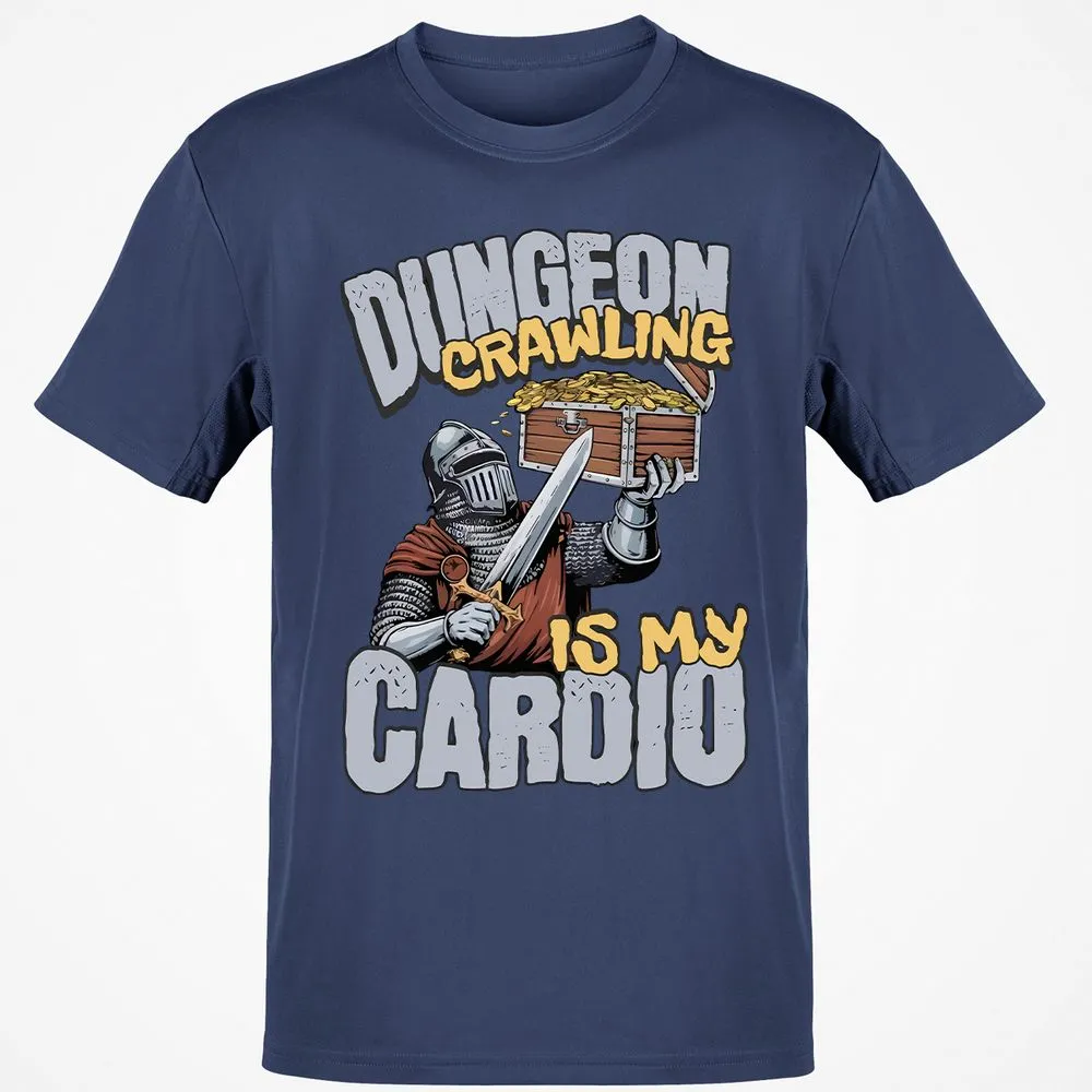Dungeon Crawling Is My Cardio Classic Unisex T-Shirt - Navy - 7