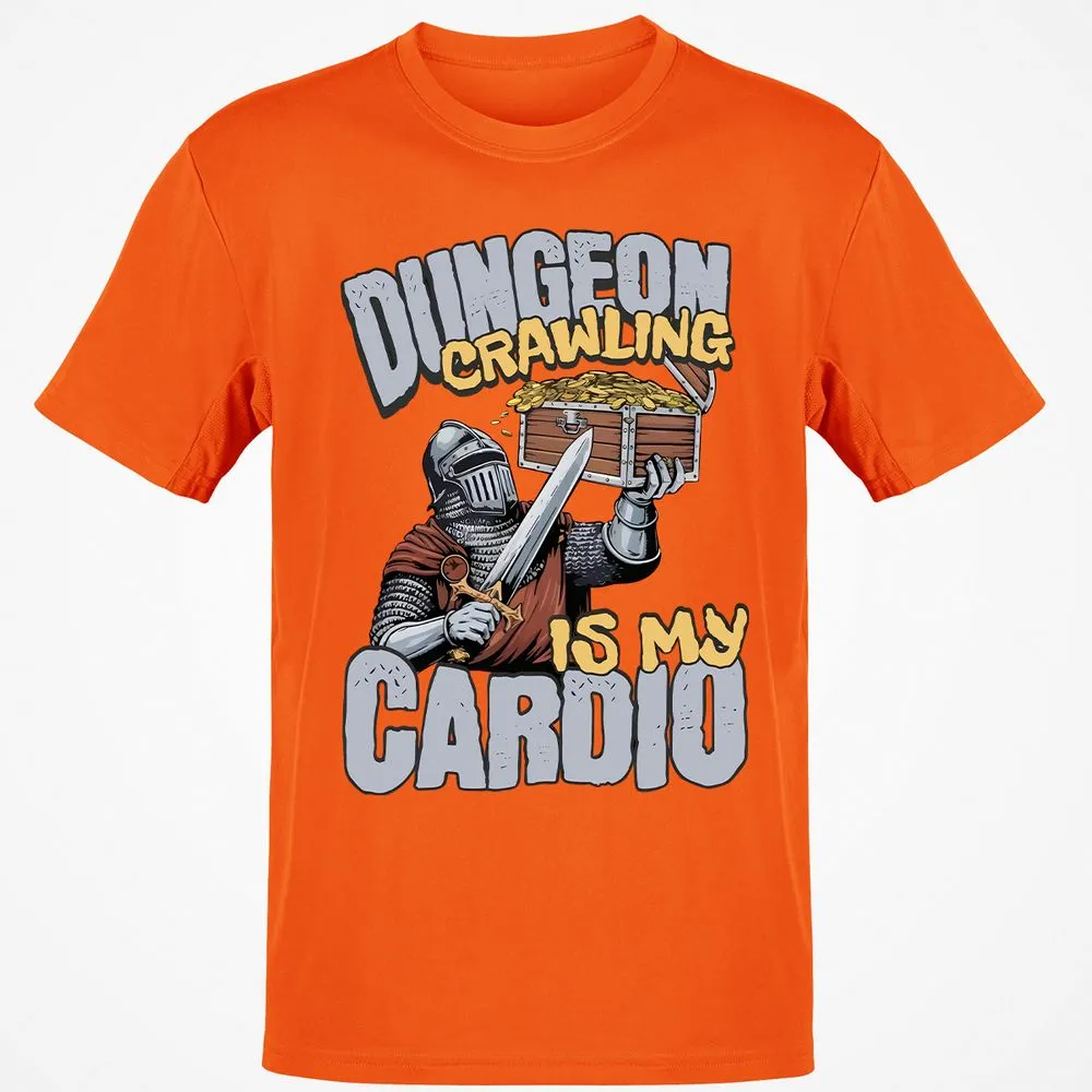 Dungeon Crawling Is My Cardio Classic Unisex T-Shirt - Orange - 8