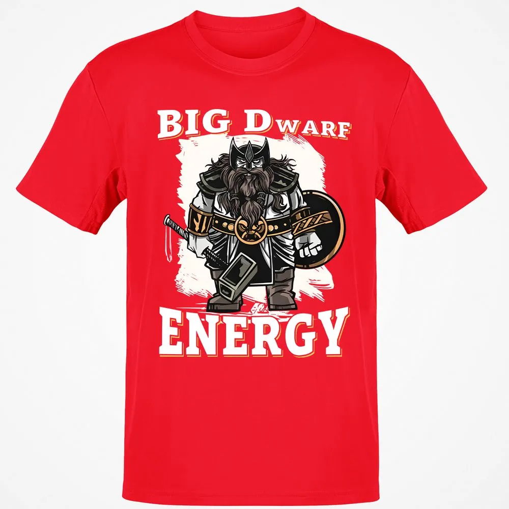 Big Dwarf Energy Classic Unisex T-Shirt - Red - 10