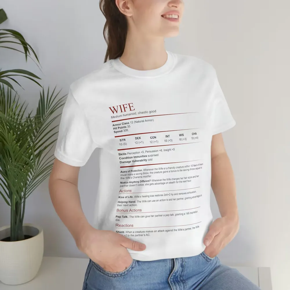 Wife White Classic Unisex T-Shirt - 1