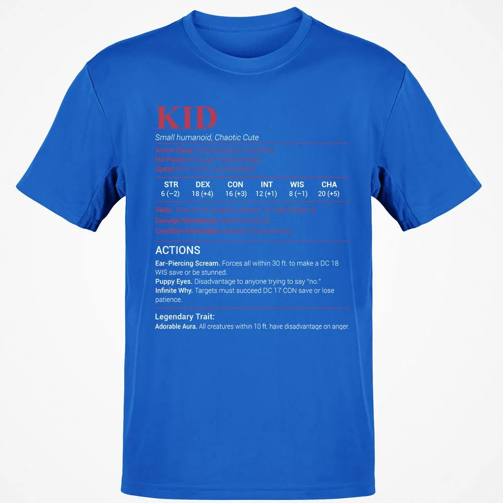Kid Stats Classic Unisex T-Shirt - Royal - 11