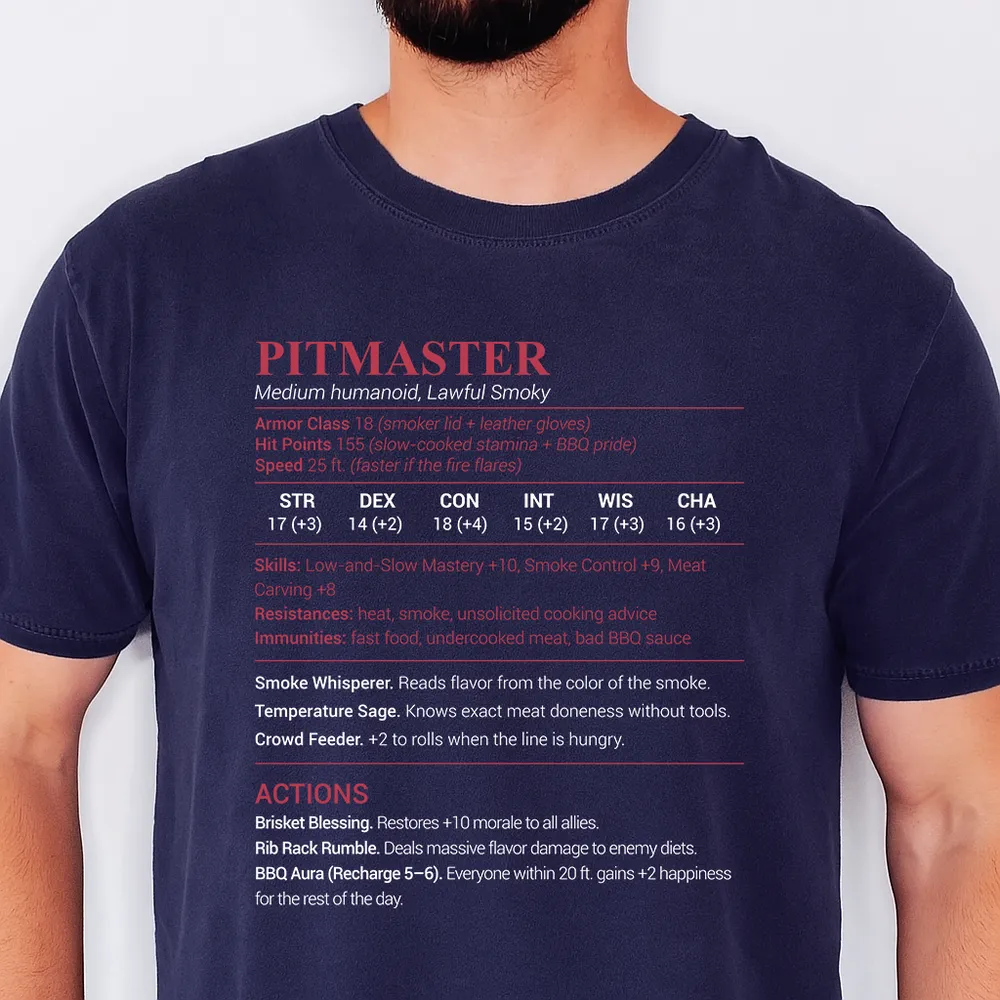 Pitmaster Stats Classic Unisex T-Shirt - 1