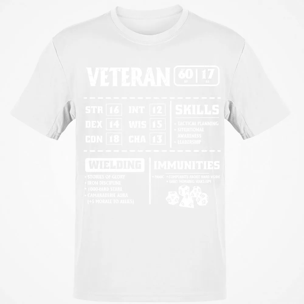 Veteran New Ver. Classic Unisex T-Shirt - White - 12