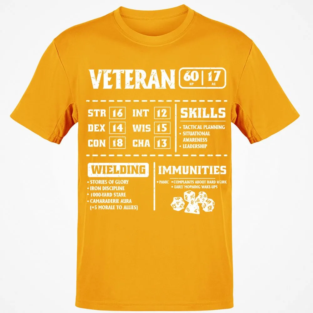 Veteran New Ver. Classic Unisex T-Shirt - Gold - 4