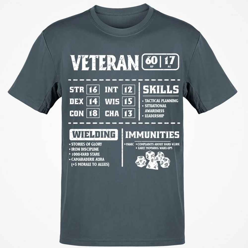 Veteran New Ver. Classic Unisex T-Shirt - Charcoal - 3