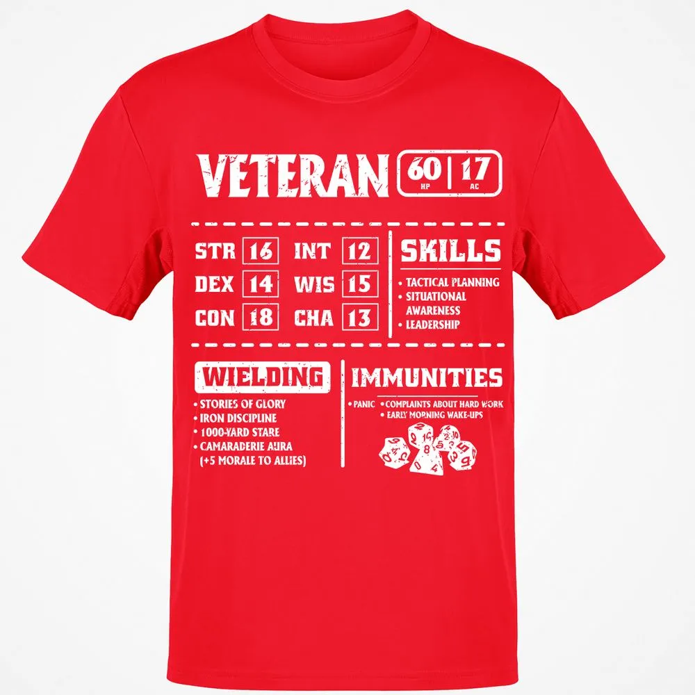 Veteran New Ver. Classic Unisex T-Shirt - Red - 10
