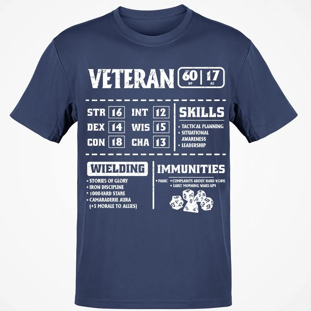 Veteran New Ver. Classic Unisex T-Shirt - Navy - 7