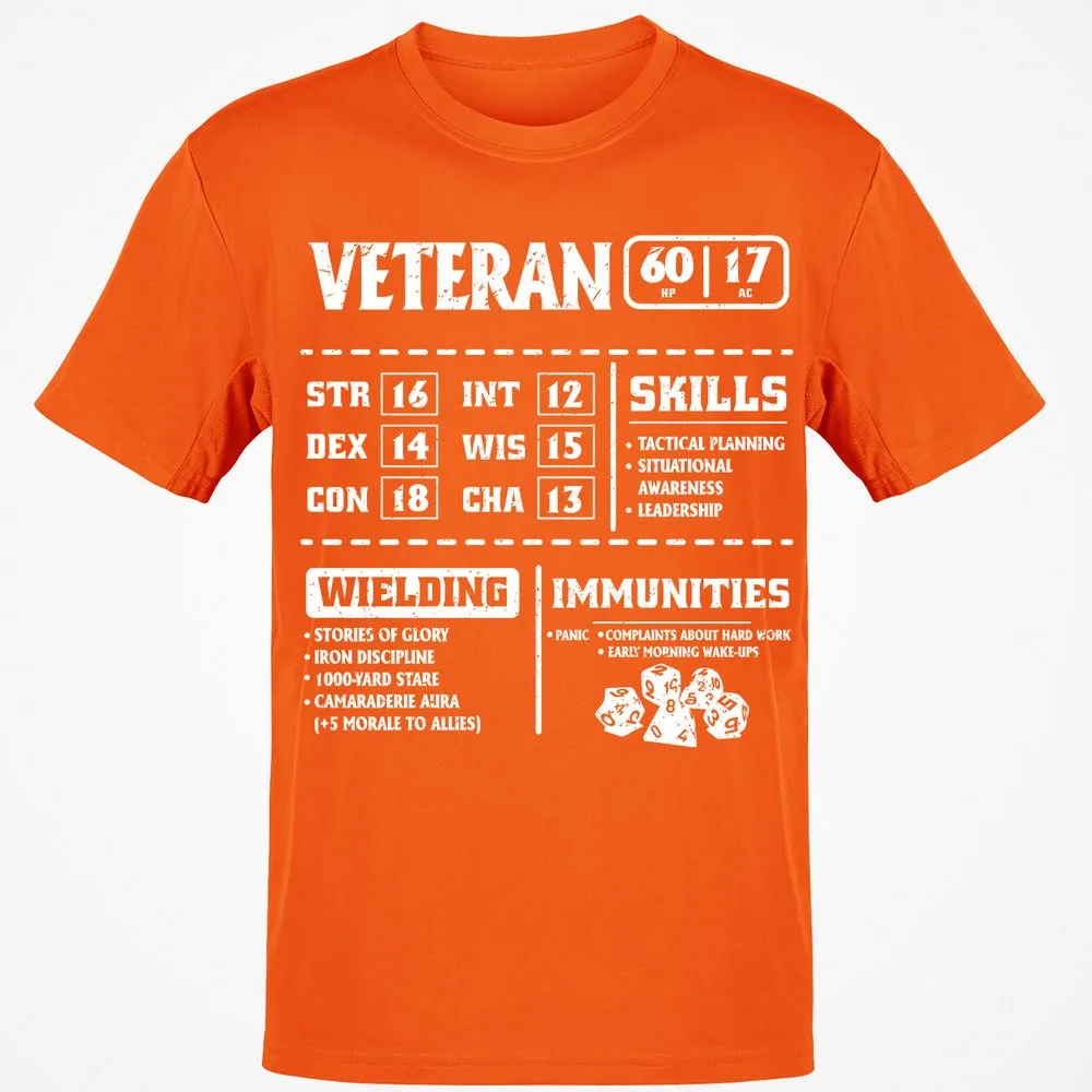 Veteran New Ver. Classic Unisex T-Shirt - Orange - 8