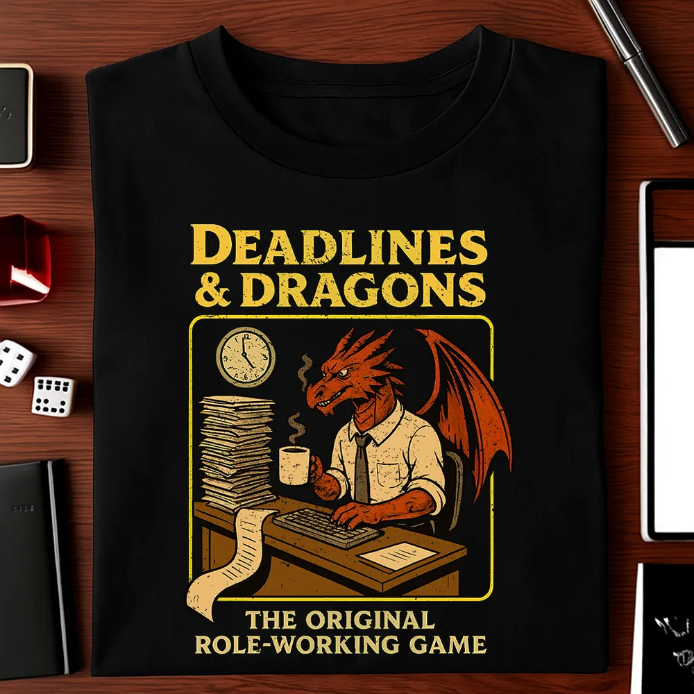 Deadlines & Dragons (Office Staff) Classic Unisex T-Shirt - 1
