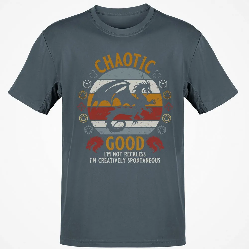 Chaotic Good Classic Unisex T-Shirt - Charcoal - 3