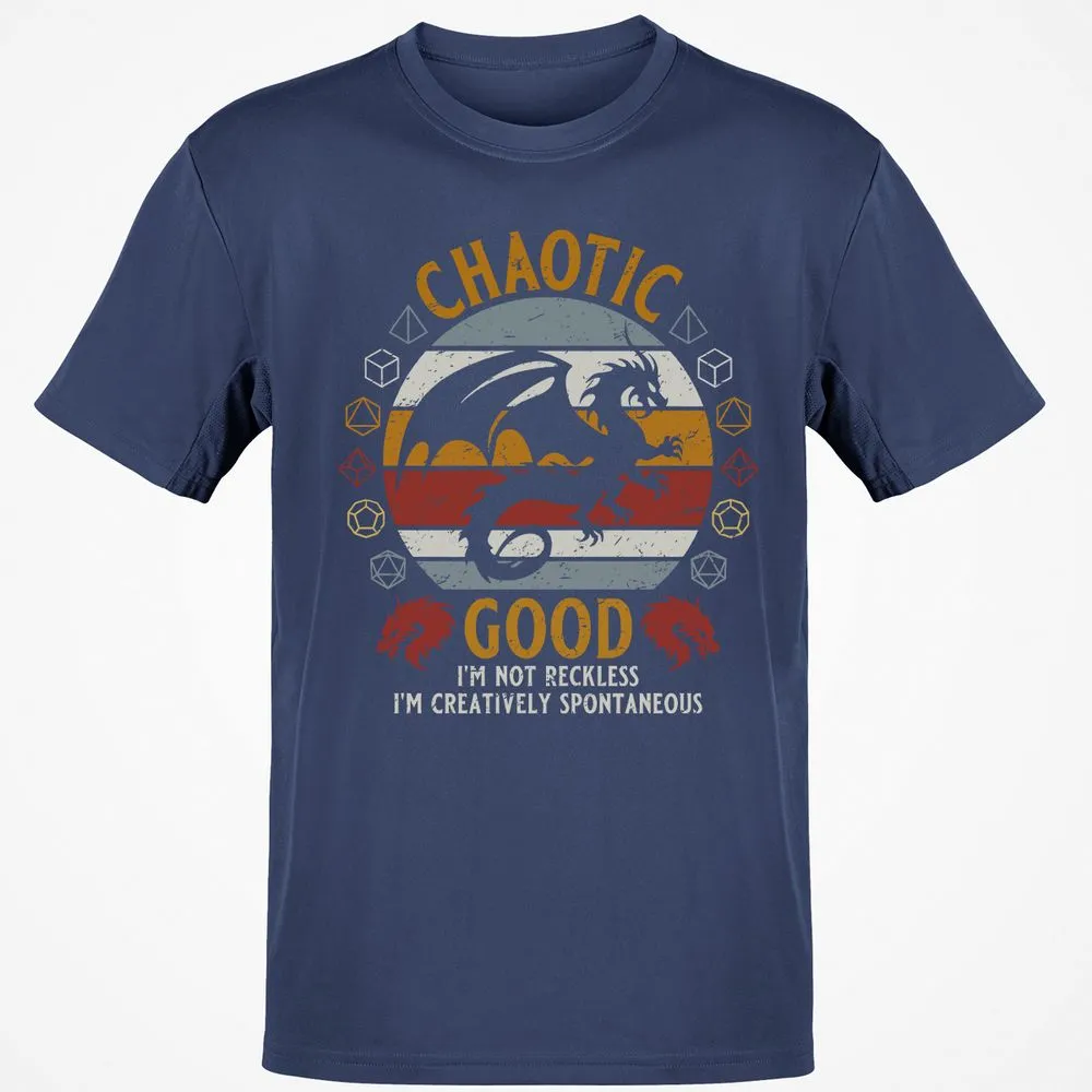 Chaotic Good Classic Unisex T-Shirt - Navy - 7
