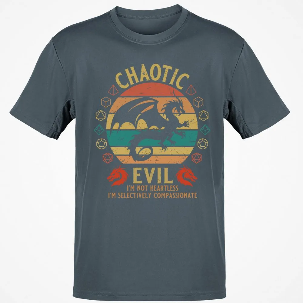 Chaotic Evil Classic Unisex T-Shirt - Charcoal - 3