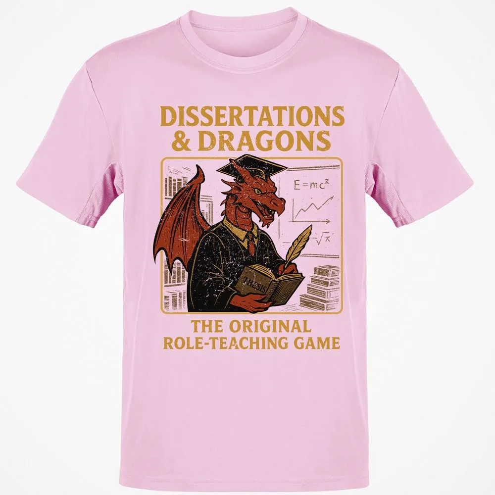 Disserations & Dragons Classic Unisex T-Shirt - Light Pink - 5