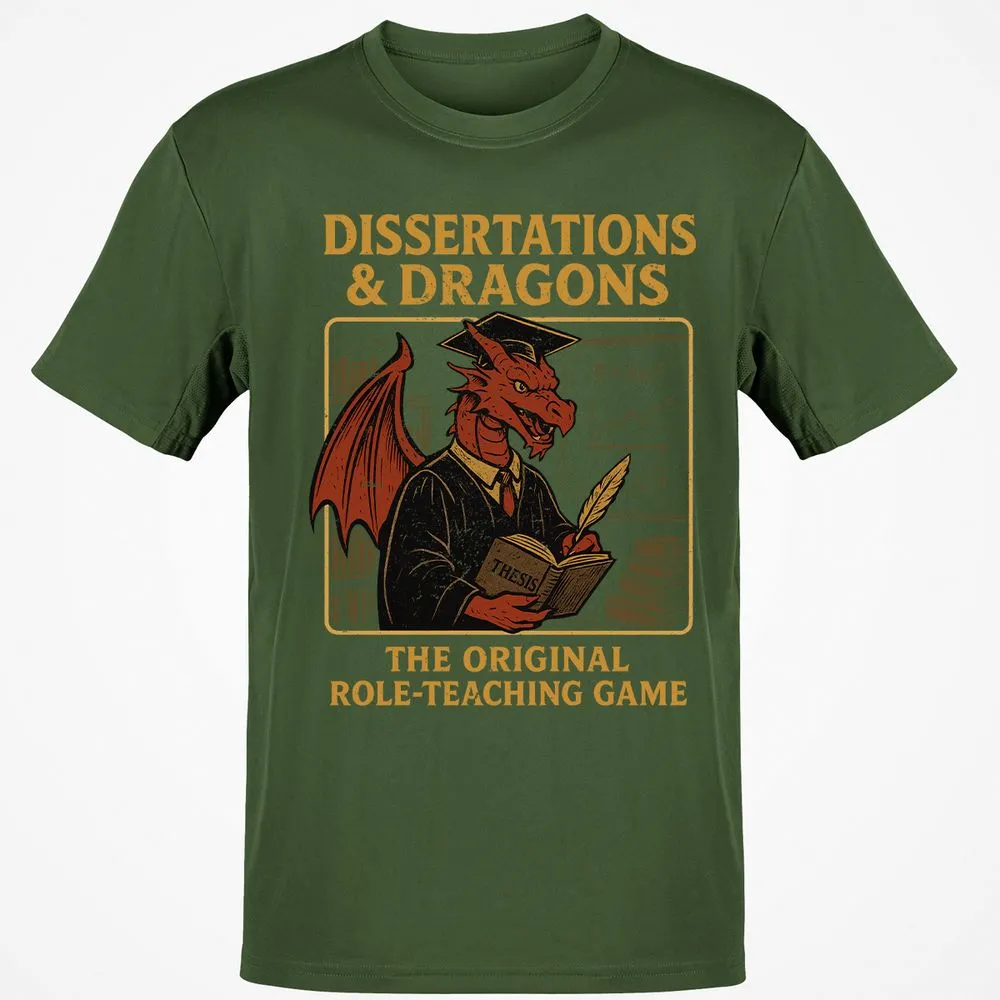 Disserations & Dragons Classic Unisex T-Shirt - Military Green - 6