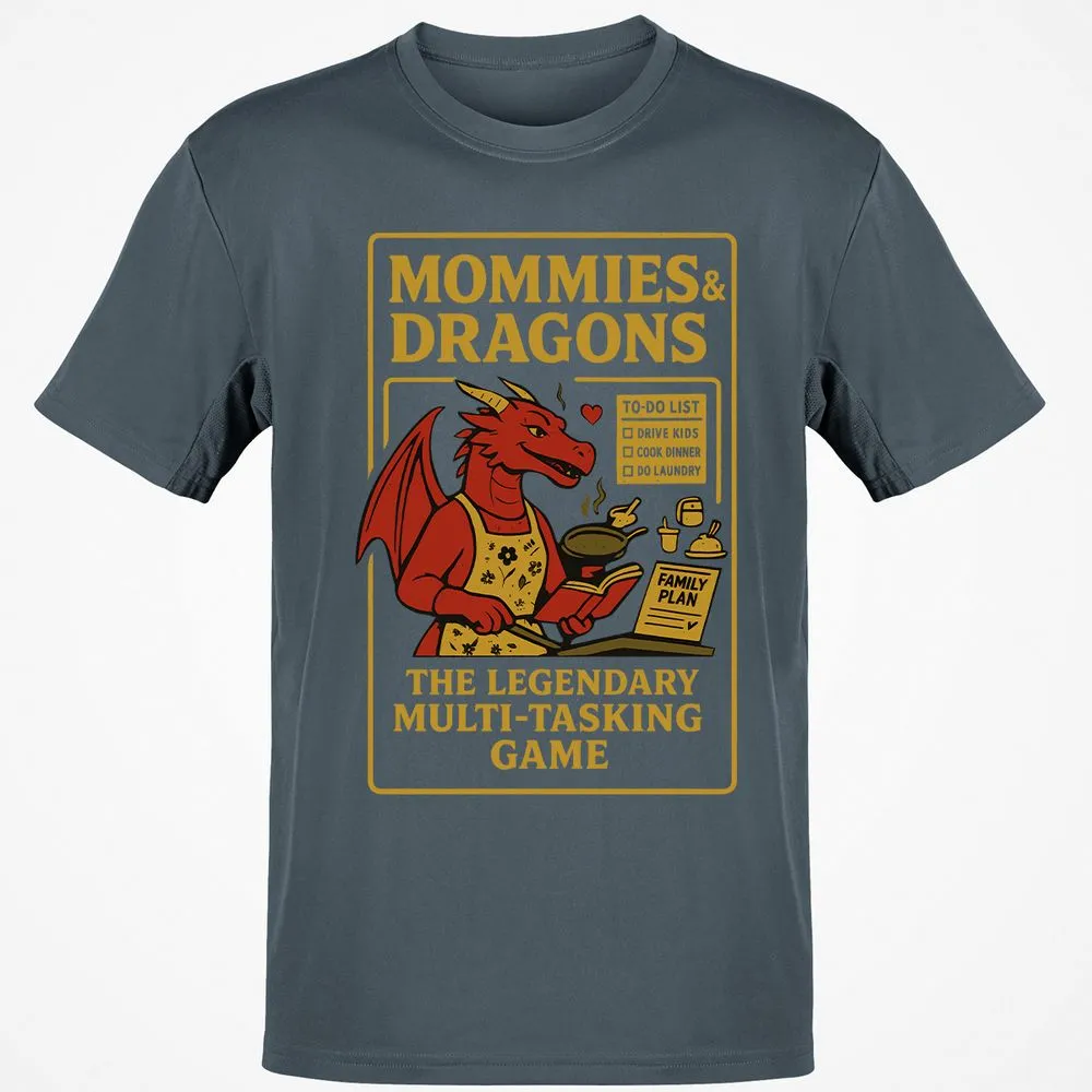 Mommies & Dragons Classic Unisex T-Shirt - Charcoal - 3