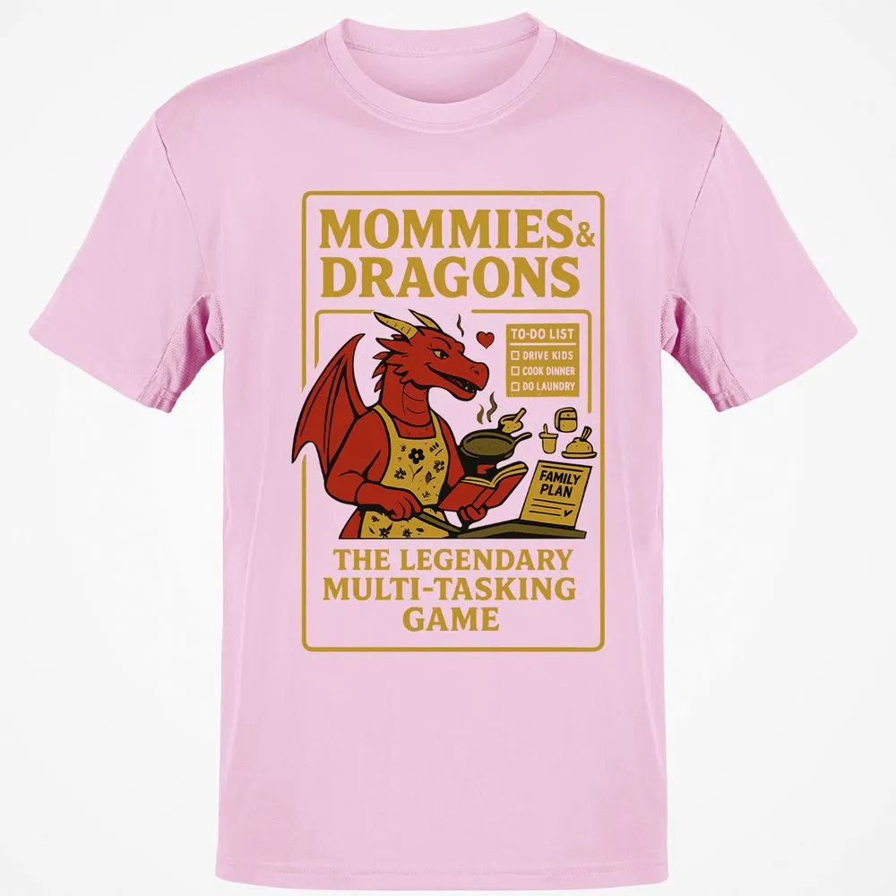 Mommies & Dragons Classic Unisex T-Shirt - Light Pink - 5