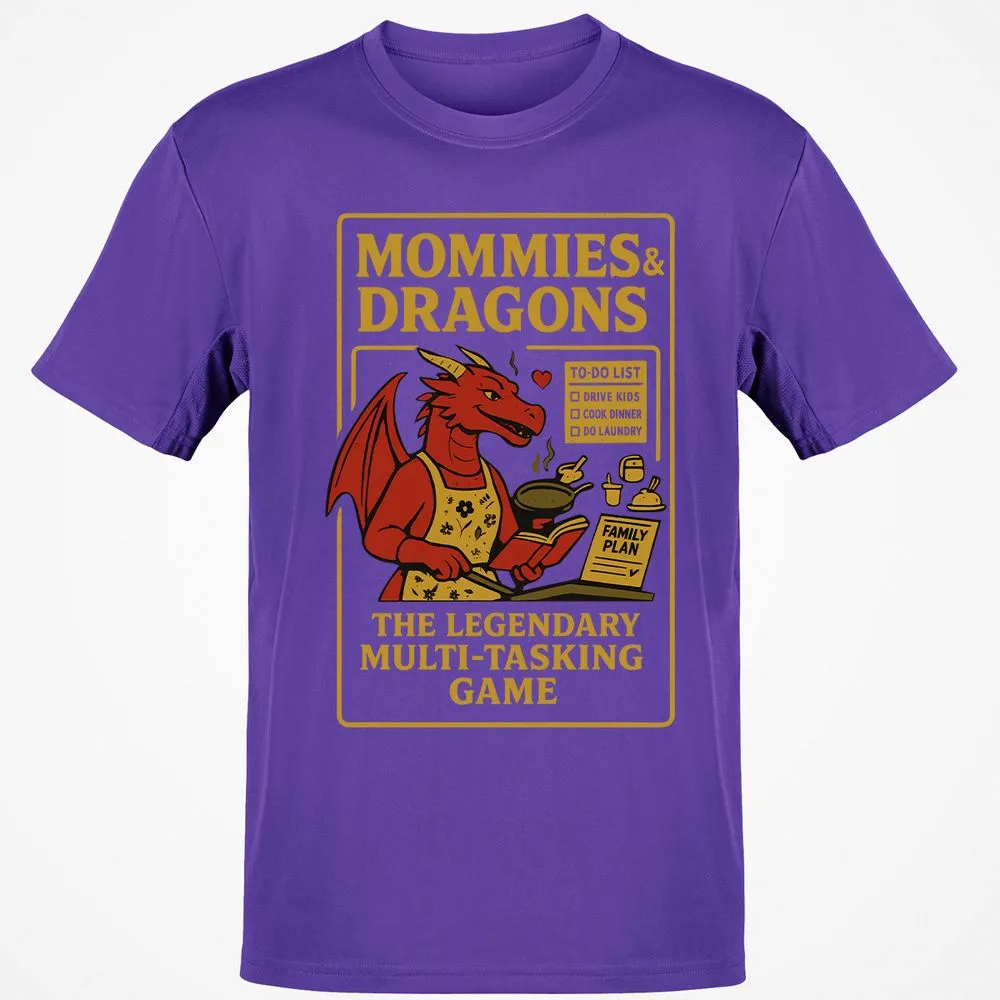 Mommies & Dragons Classic Unisex T-Shirt - Purple - 9