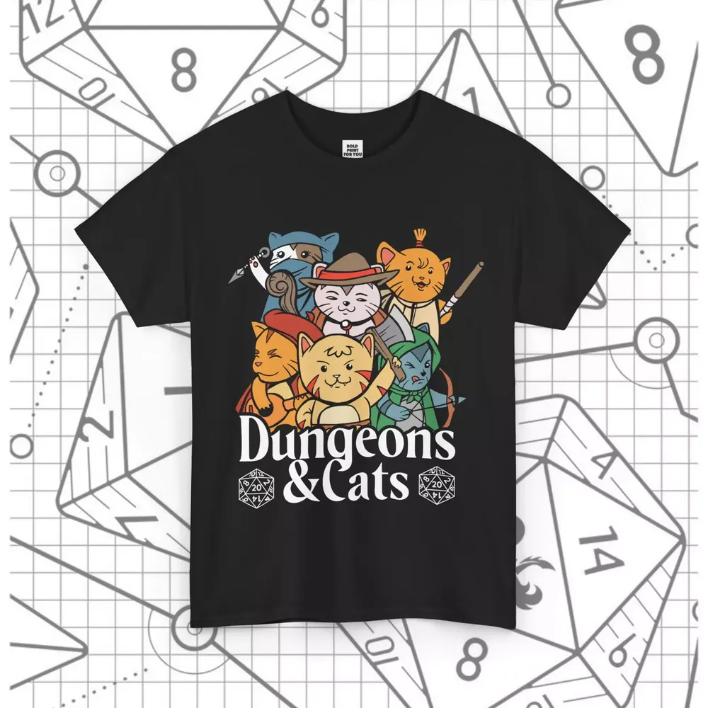 Dungeons & Cats Classic Unisex T-Shirt - 1