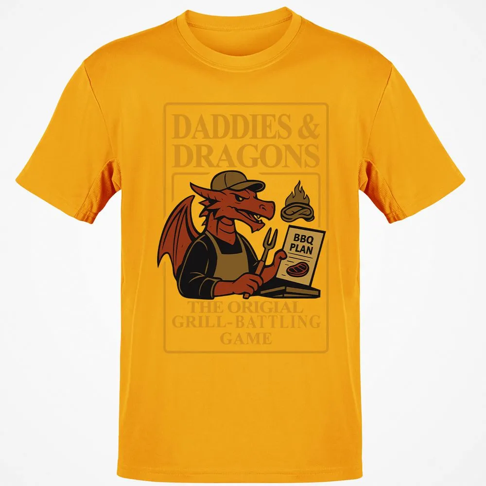 Daddies & Dragons Classic Unisex T-Shirt - Gold - 4
