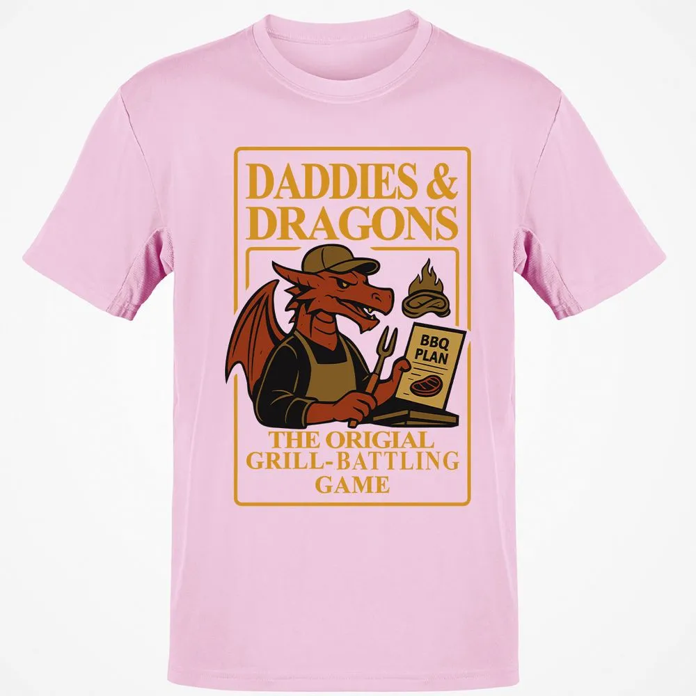 Daddies & Dragons Classic Unisex T-Shirt - Light Pink - 5