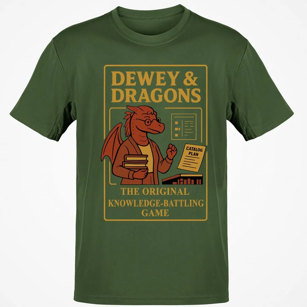 Dewey & Dragons Classic Unisex T-Shirt - Military Green - 6