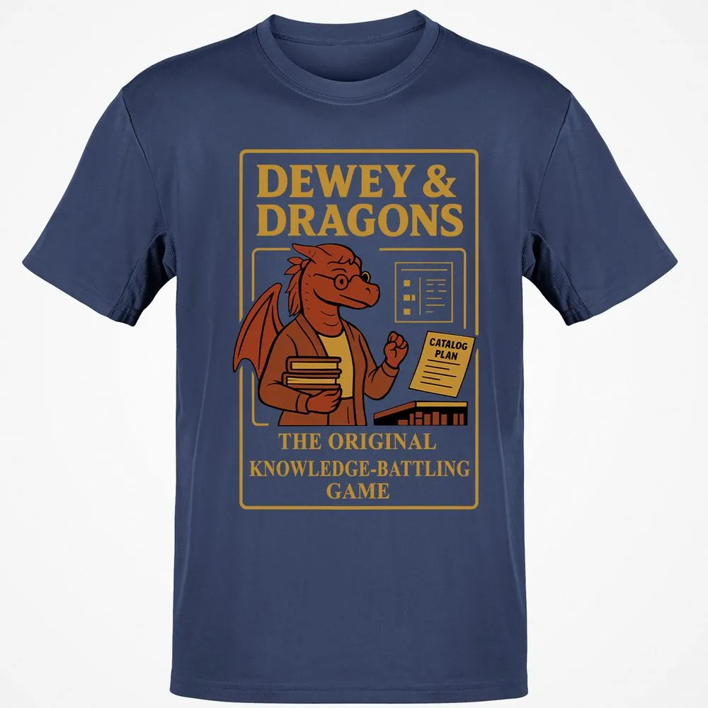 Dewey & Dragons Classic Unisex T-Shirt - Navy - 7