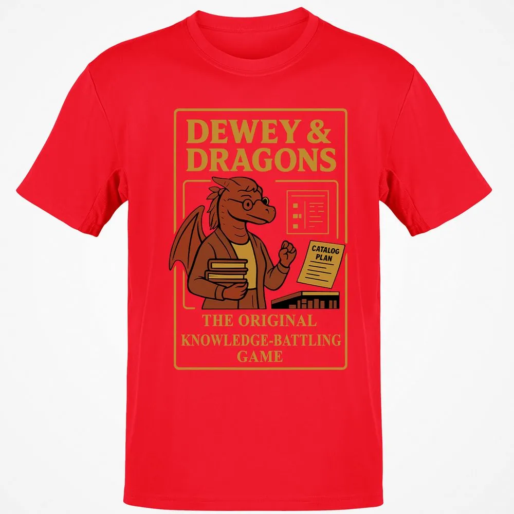 Dewey & Dragons Classic Unisex T-Shirt - Red - 10