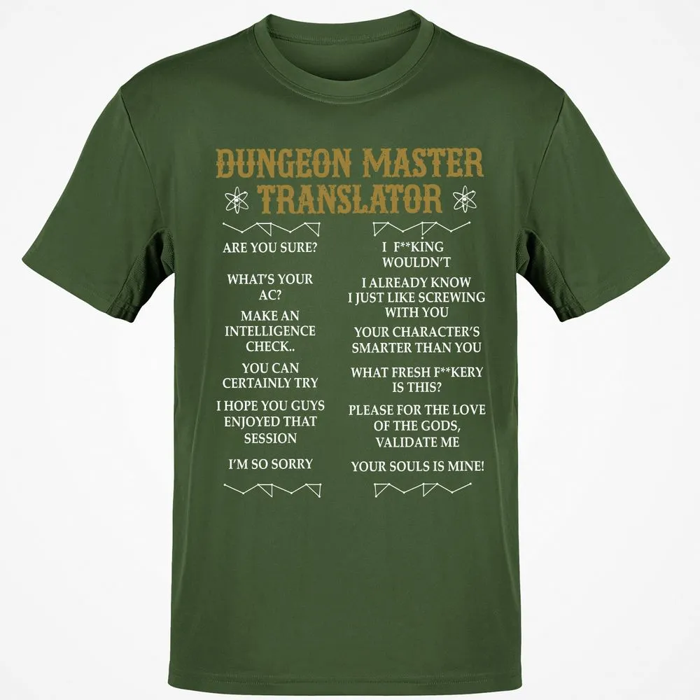Dungeon Master Translator Classic Unisex T-Shirt - Military Green - 6