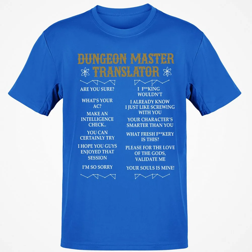 Dungeon Master Translator Classic Unisex T-Shirt - Royal - 11