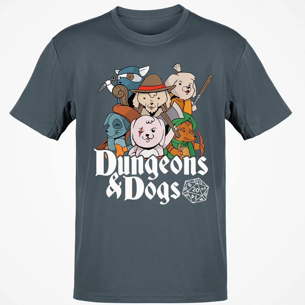 Dungeons & Dogs Classic Unisex T-Shirt - Charcoal - 3