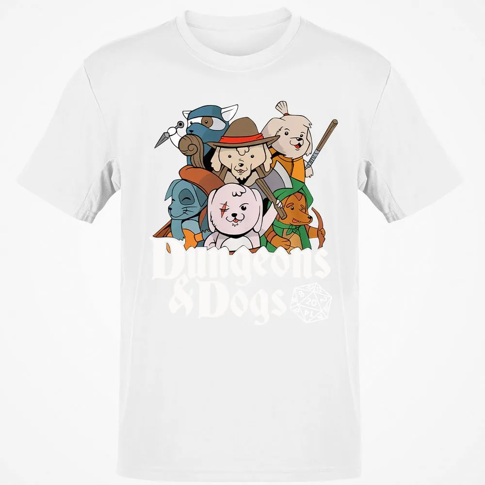 Dungeons & Dogs Classic Unisex T-Shirt - White - 12