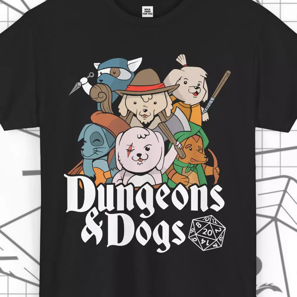 Dungeons & Dogs Classic Unisex T-Shirt - 1
