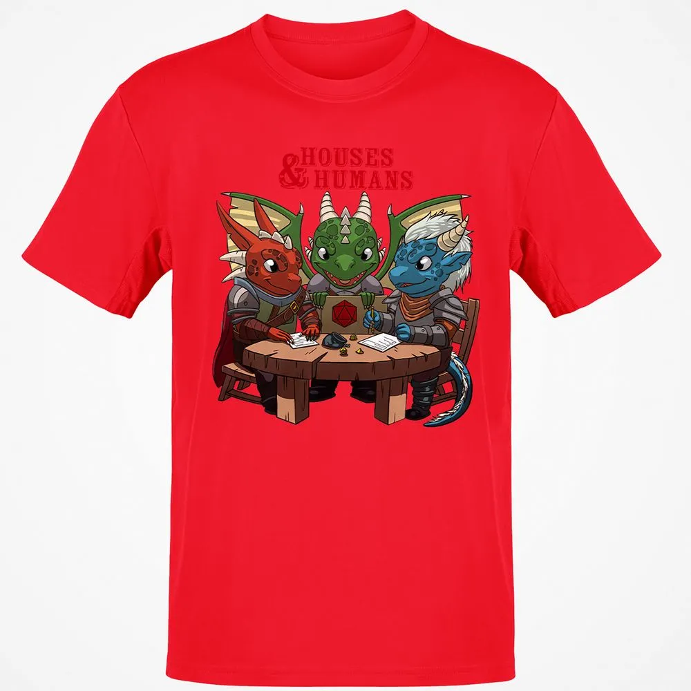 Houses & Humans Classic Unisex T-Shirt - Red - 10