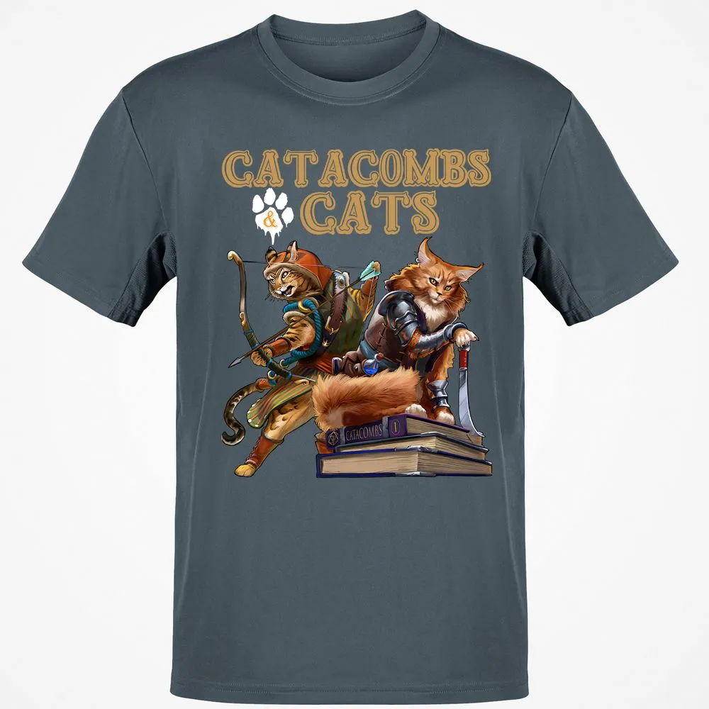 Catacombs & Cats Classic Unisex T-Shirt - Charcoal - 3