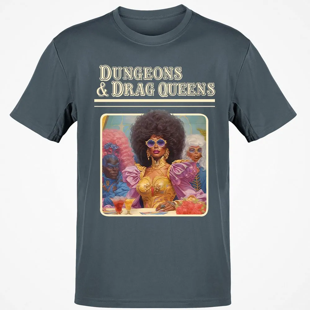 Dungeons & Drag Queens Classic Unisex T-Shirt - Charcoal - 3