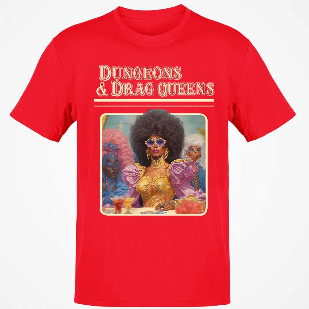 Dungeons & Drag Queens Classic Unisex T-Shirt - Red - 10