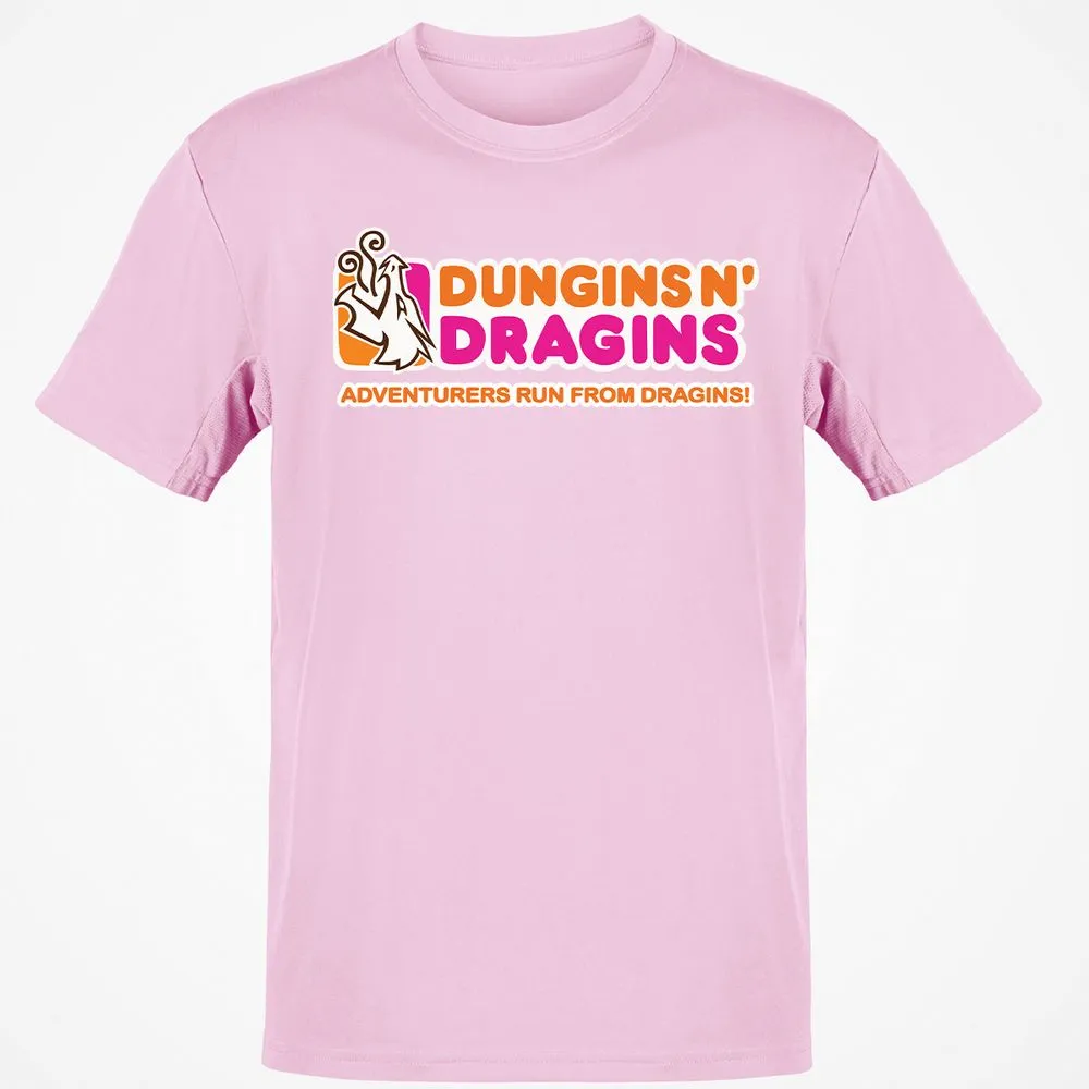 Dungins & Dragins Classic Unisex T-Shirt - Light Pink - 5