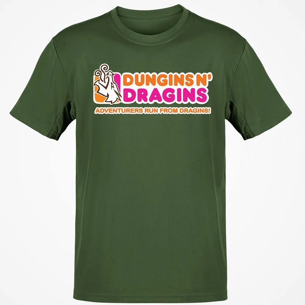 Dungins & Dragins Classic Unisex T-Shirt - Military Green - 6
