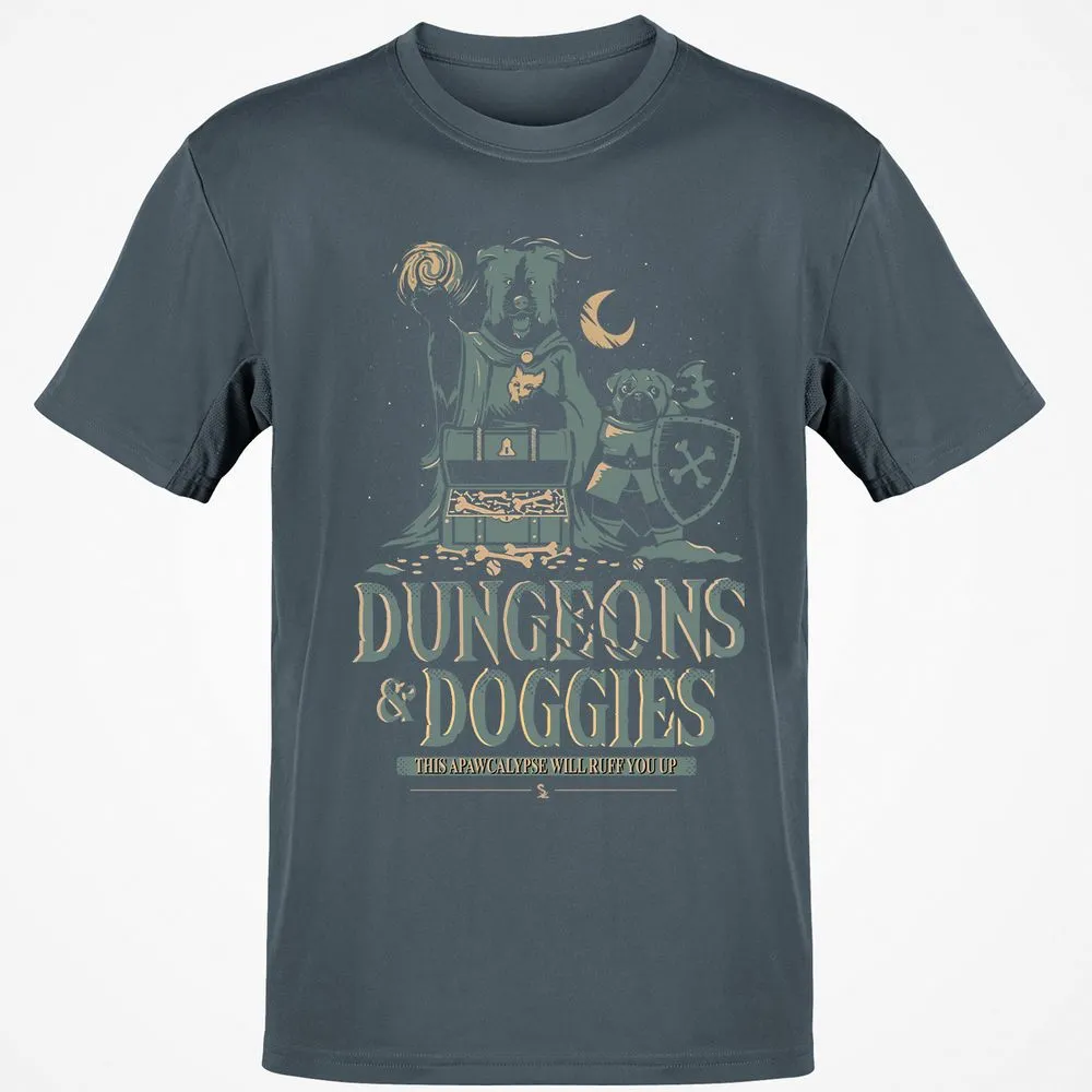 Dungeons & Doggies Classic Unisex T-Shirt - Charcoal - 3
