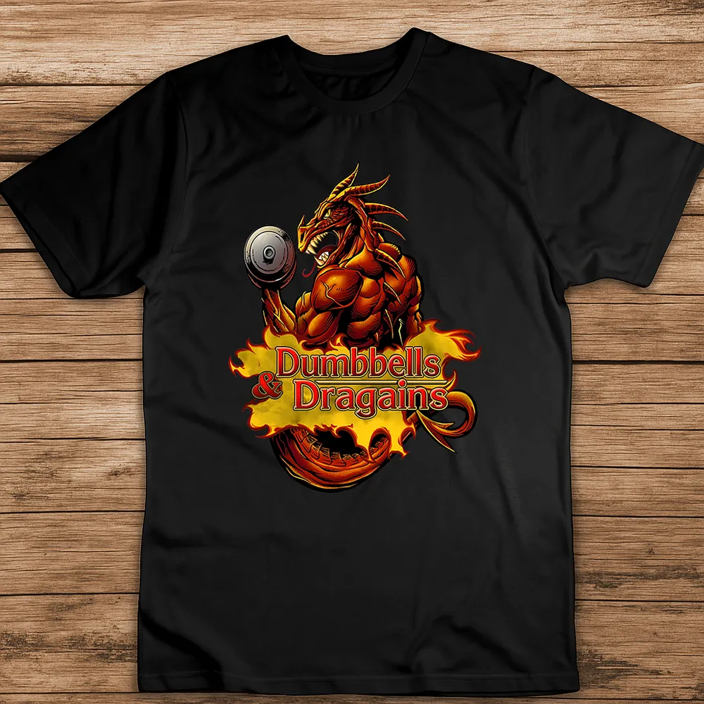 Dumbbells & Dragains Classic Unisex T-Shirt - 1