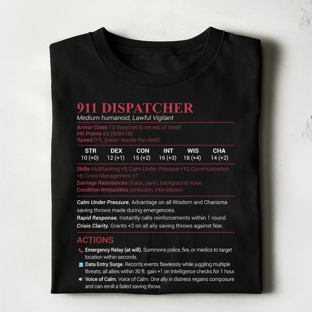 911 Dispatcher Classic Unisex T-Shirt - 1