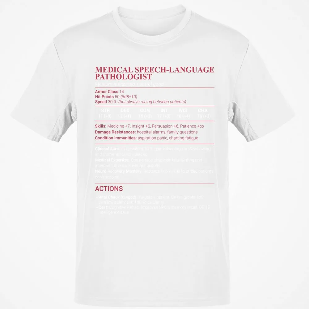 Medical SLP Classic Unisex T-Shirt - White - 12
