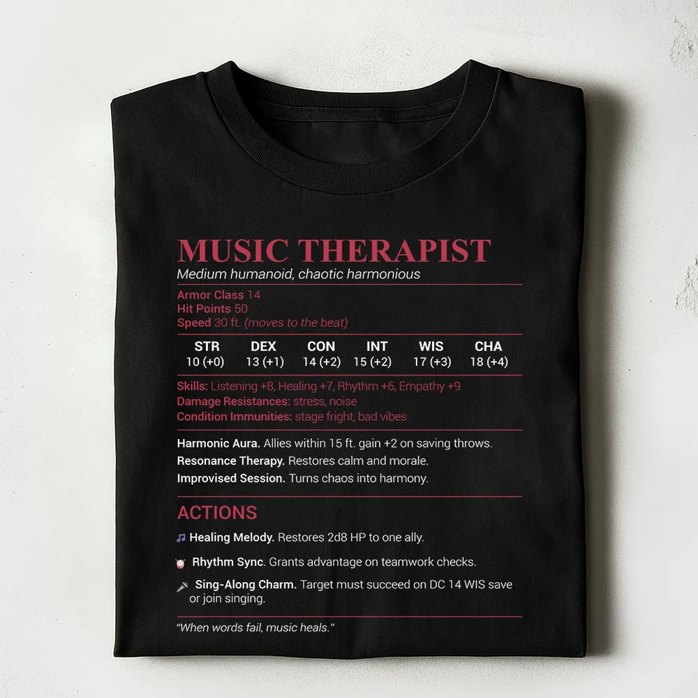 Music Therapist Classic Unisex T-Shirt - 1