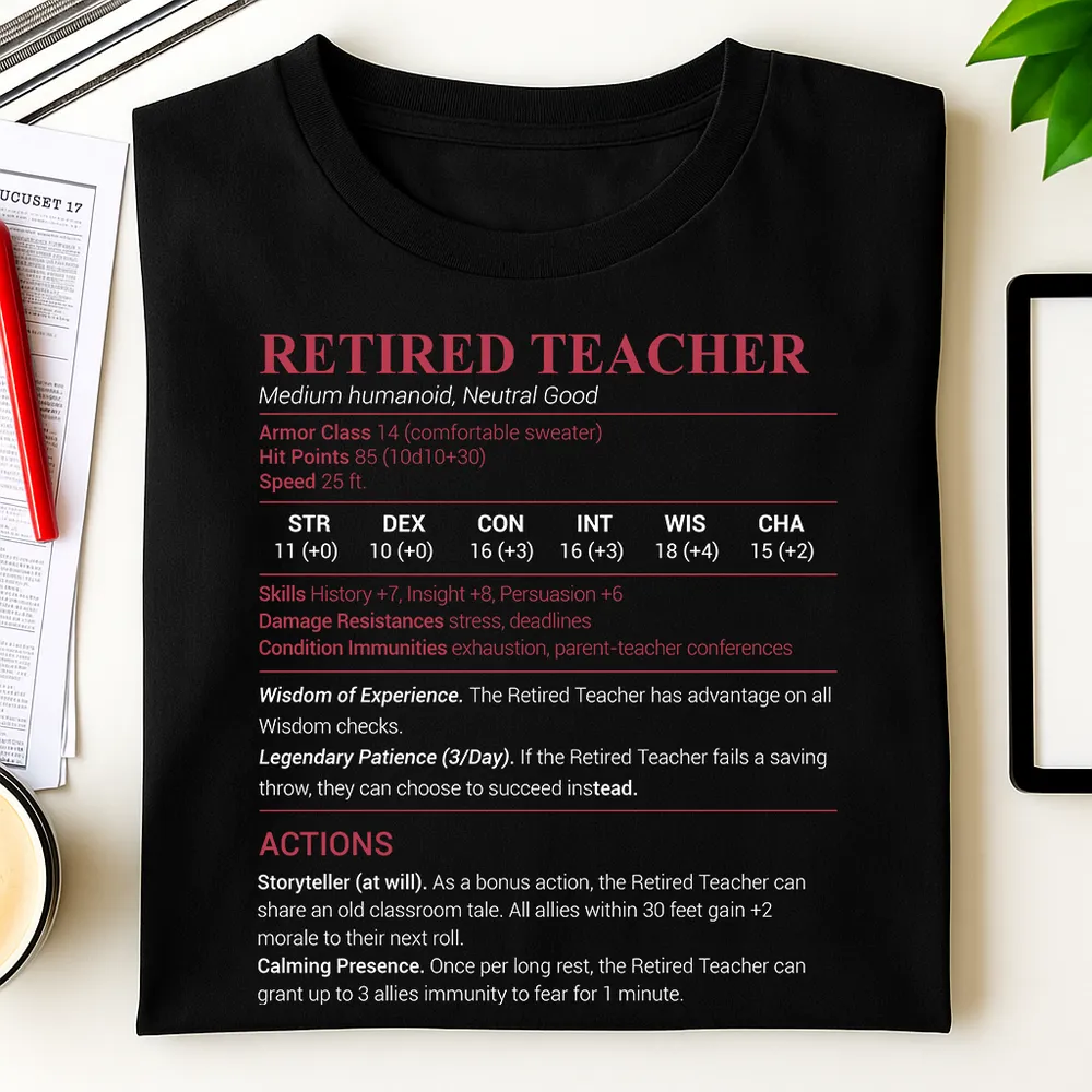 Retired Teacher Classic Unisex T-Shirt - 1