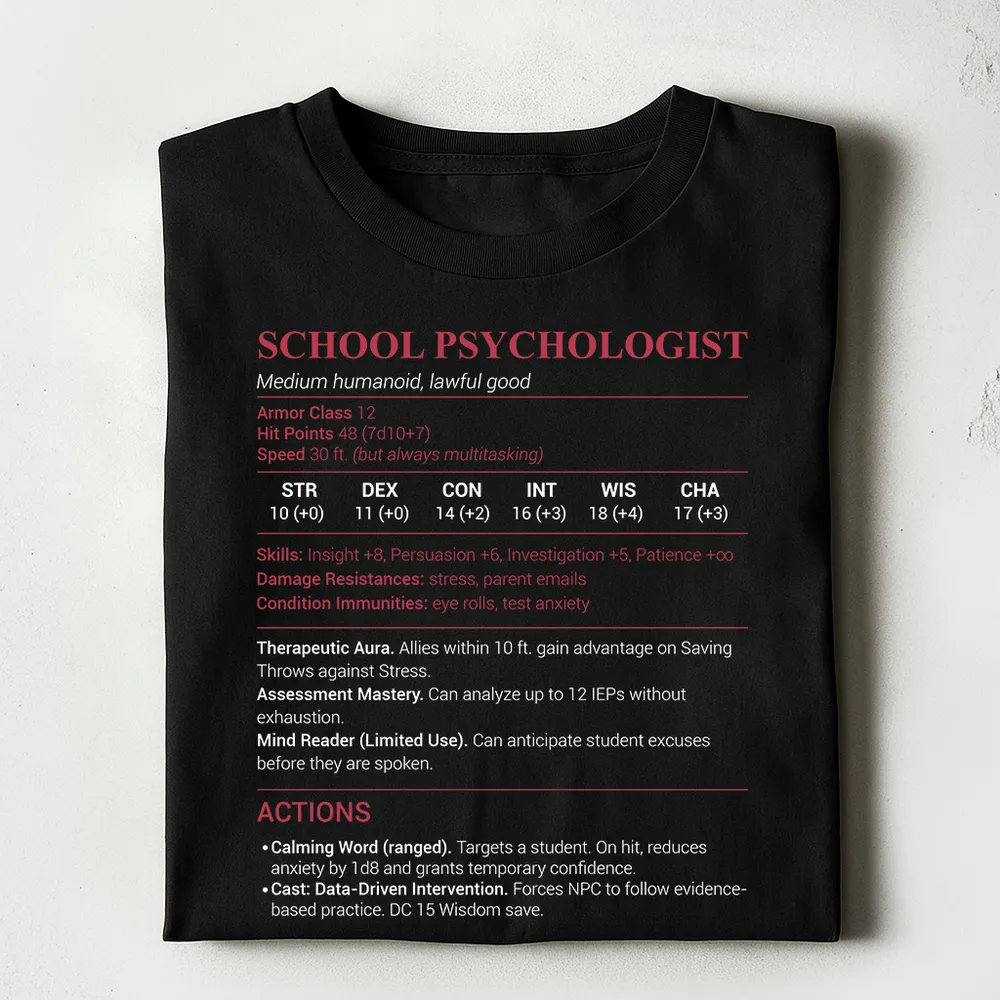 School Psychologist Classic Unisex T-Shirt - 1