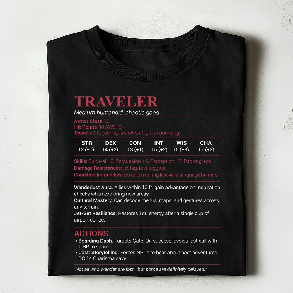 Traveler Classic Unisex T-Shirt - 1