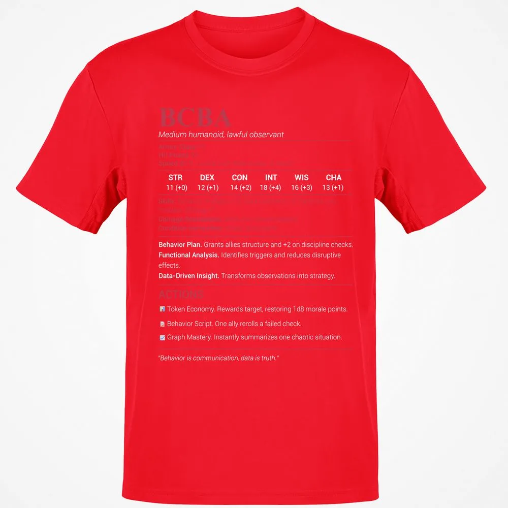 BCBA Classic Unisex T-Shirt - Red - 10